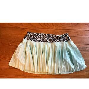 Lululemon Skort Pleat to Street Blue Leopard size 6